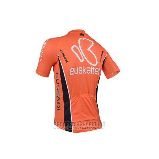 2013 Fahrradbekleidung Euskalte Orange Trikot Kurzarm und Tragerhose - zum Schließen ins Bild klicken